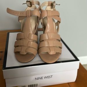 Nine West strappy wedge